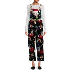 Christmas Cat Jumpsuit – Ugly Christmas Outfit – small